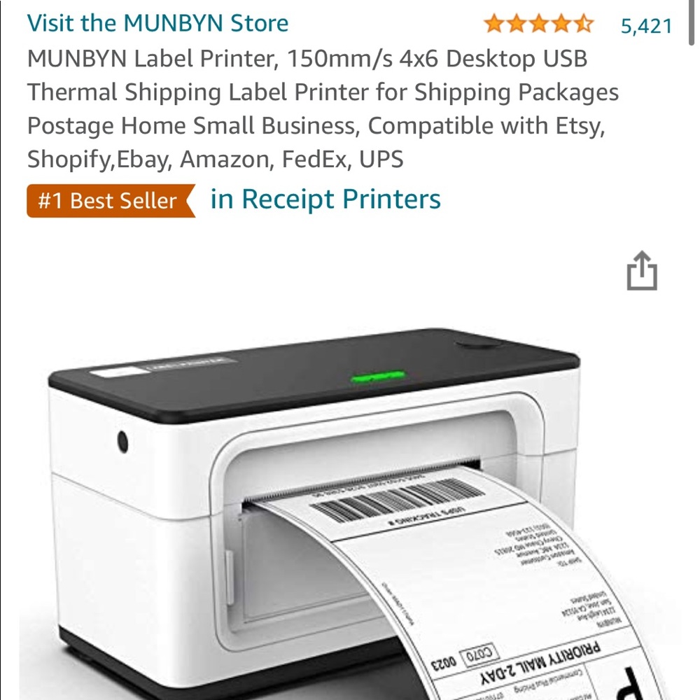 MUNBYN Label Printer